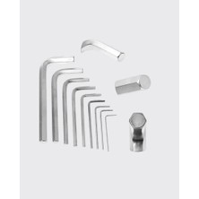 Zero Land Nrzsnt 9 Parça Alyan Anahtar Seti Farklı Metrik Ölçü Pratik Taşıma