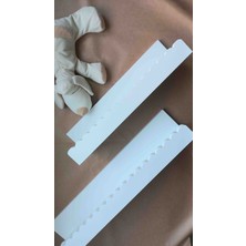 Beyaz 2li Montessori Bebek ve Çocuk Odası Kitaplık Duvar Rafı, Oda Aksesuarı (Mat Beyaz/60 ve 45 Cm)