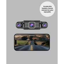 Zero Land Nrzsnt 4 Kameralı Araç Içi Kamera 1080P Gps Takip Wifi Gece Görüşlü