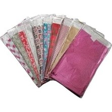 Hediye Poşet Paketi 20X25 cm Kendinde Bantlı Renkli Hediye Paketi 100&APOS;LÜ