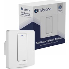 Duvar Tipi Tekli Akıllı Anahtar, Aşırı Yük Koruma, Zamanlayıcı, Ayarlanabilir LED Gösterge, Uygulama ile Uzaktan Kontrol