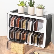 12 Li Baharat Takımı, 12 Adet Baharat Kaşığı, 24 Adet Baharat Etiketi, 1 Adet Baharat Standı