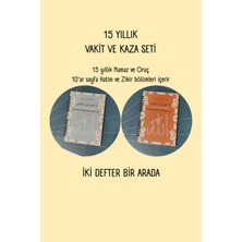 Beticraft 15 Yıllık Namaz Çizelgesi, Namaz, Oruç, Hatim, Zikir, 2'li Set, A5 Boy, Islami Planlayıcı