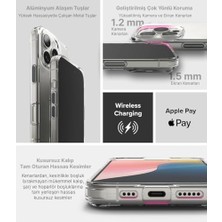 17 Pro Max ile Uyumlu Cyrstal Clear Şeffaf Silikon Kılıf Arkası Sert Polikarbonat Kenarları Yumuşak Tpu Silikon Premium Ultra Şeffaf Kılıf Kapak (Cyrstal Clear, 17 Pro Max)