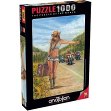 Puzzle - Otostopçu / 1000 Parça Puzzle, #1124