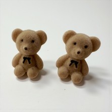 ALS Tasarım Dünyası Peluş Bej Renk Ayıcık Küpe