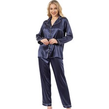 Lovelace Butik Saten Biyeli Pijama Takımı