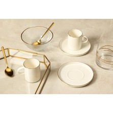 Illusion Altın 2 Kişilik Çay Fincan Takımı 200CC