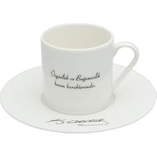 Atatürk Özgürlük ve Bağımsızlık 2 Kişilik Kahve Takımı 90CC