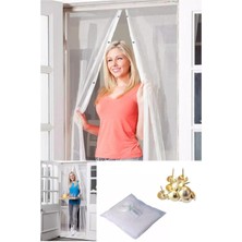 Go İthalat Mıknatıslı Kapı Sinekliği Tül Perde 105 x 210 cm (784)