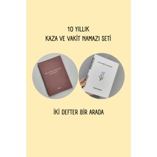 Beticraft 10 Yıllık Kaza Namazı ve 10 Yıllık Vakit Namazı, 2'li Set, Defter, A5 Boy, Çizelge Defteri