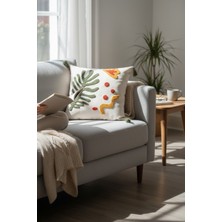 ruven Punch Kırlent Kılıfı, Bohem Nakışlı Işlemeli Çiçek Desenli Kırlent Kılıfları