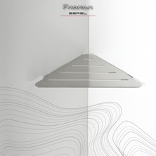 Fnoren Serel - Paslanmaz Banyo Köşe Rafı