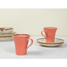 Seasons Turuncu&bej 2 Kişilik Kahve Takımı 70CC 04ALM008834