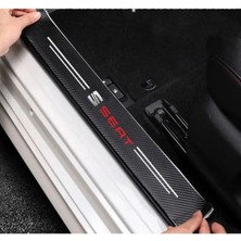 Sm Motors Seat Leon Fr Arona Ibiza Ateca Toledo Karbon Kapı Eşik Bantı Her Kapı Için 1 Adet Toplam 4 Adet