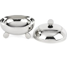 Mikasa Moor Gümüş Kapaklı Ayaklı Şekerlik 16X15CM