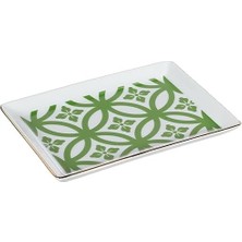 Morocco Desen1 Yeşil Kahvaltı Tabağı 18CM 4lü Paket