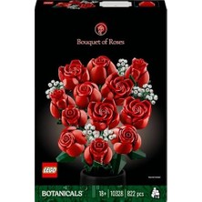 Icons Gül Buketi 10328 – Yetişkinler Için Sevgililer Günü Hediyesi Fikri, 4 Açmış, 4 Yeni Açan ve 4 Tomurcuk Olmak Üzere Farklı Aşamalarda Çiçekler Içeren Dekoratif Model Yapım Seti (822 Parça)
