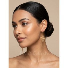 Zamansız Zarafet ; Baklava Desenli Kristal Boncuk Vintage Küpeler