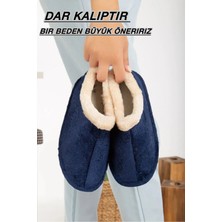 Slipcat Unisex Peluş Içi Yünlü Kışlık Panduf Ev Pandufu