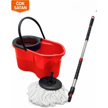 Çillor Zambak ZP-188 ( 18LT---KUTULU---) ( Otomatik Dönerli ) Kova Mop Temizlik Seti