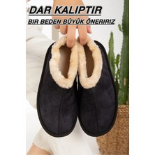 Slipcat Unisex Peluş Içi Yünlü Kışlık Panduf Ev Pandufu