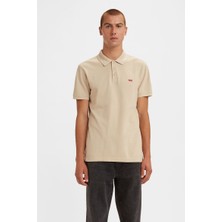 Levi's Erkek Standard Fit Polo Yaka Bej T-Shirt - 35883-0031