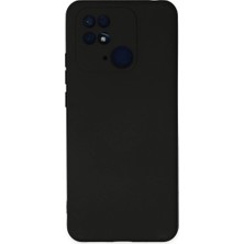 Eco Port Xiaomi Redmi 10C Kılıf Nano Içi Kadife Silikon - Siyah