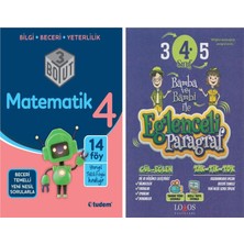 Lodos Yayınları Tudem Yayınları 4. Sınıf Matematik 3 Boyut ve Lodos Eğlenceli Paragraf Soru Bankası Seti 2 Kitap