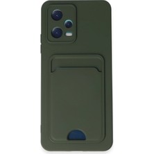 Eco Port Xiaomi Poco X5 5g Kılıf Kelvin Kartvizitli Silikon - Koyu Yeşil