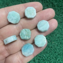 Petek Amazonit Taşı 15 mm Adet