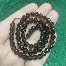 Faset Küre Dumanlı Kuvars Taşı 6 mm