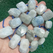 Elmas Akuamarin Taşı 18 mm