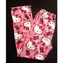 Bukadınca Hello Kitty Desenli Pijama Tek Alt (Koyu Pembe Süet)