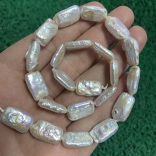 Dikdörtgen Doğal Inci 10 mm