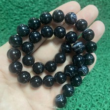 Küre Siyah Akik Taşı 12 mm