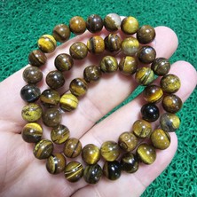 Küre Kahve Kaplan Gözü Taşı 8 mm