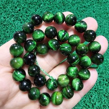 Küre Yeşil Kaplan Gözü Taşı 10 mm