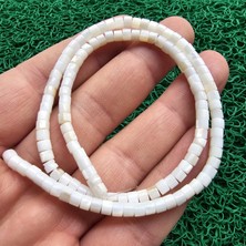 Rondela Beyaz Sedef Taşı 4 mm