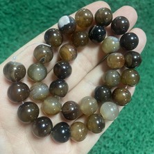 Küre Kahve Akik Taşı 12 mm