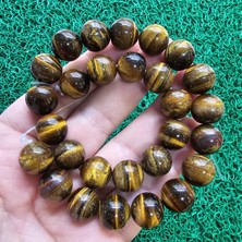 Küre Kahve Kaplan Gözü Taşı 14 mm