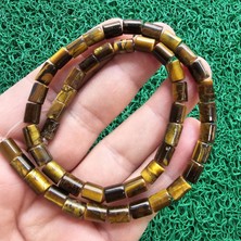 Silindir Kahve Kaplan Gözü Taşı 6 mm