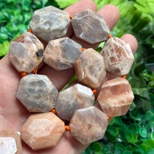 Elmas Kesimli Petek Güneş Taşı 25X30 mm