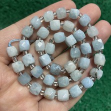 Küp Akuamarin Taşı 8 mm