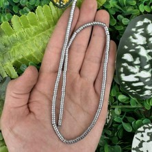 Disk Gümüş Hematit Taşı 4x2 mm