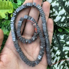 Kare Kömür Hematit Taşı 6x2 mm