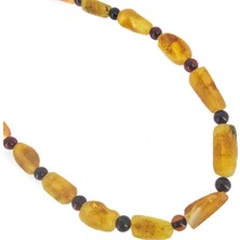 4x8 mm Mat Dikdörtgen Sarı Dizi Kehribar