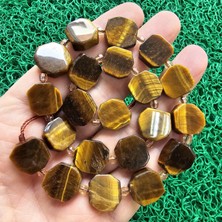 Tablet Kahve Kaplan Gözü Taşı 15 mm