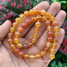 Küre Sarı-Turuncu Akik Taşı 8 mm