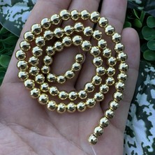 Küre Parlak Gold Hematit Taşı 6 mm